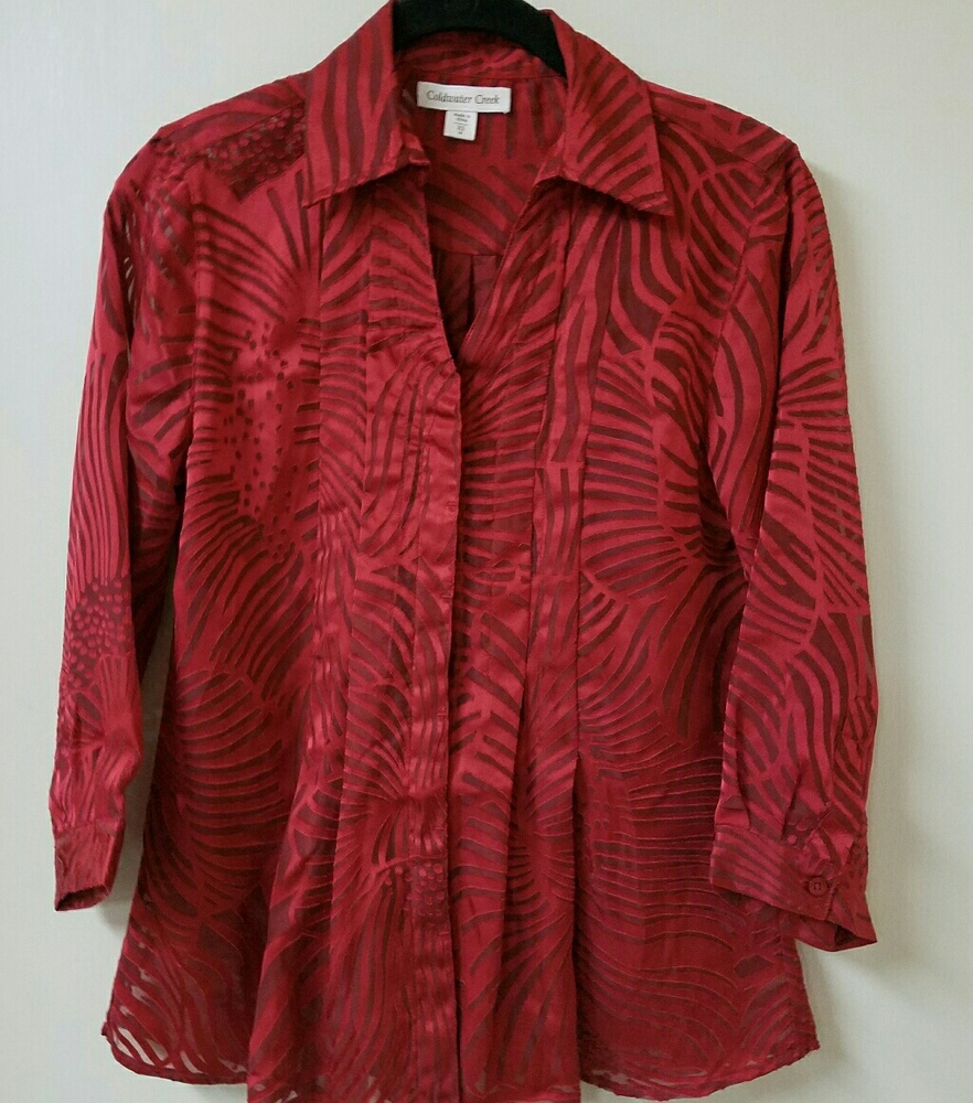 Coldwater Creek Semi Sheer Blouse